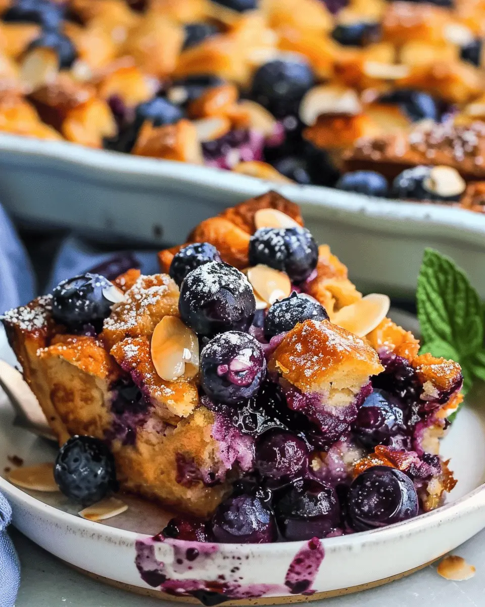 Overnight Blueberry French Toast Casserole: Easy and Indulgent Delight
