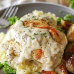 Crockpot Creamy Garlic Parmesan Chicken