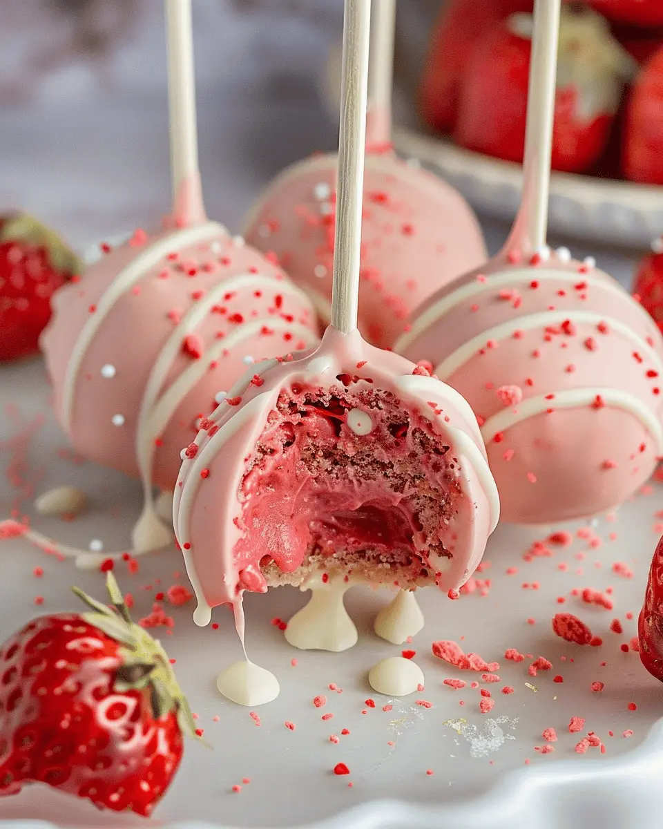 Easy Strawberry Cake Pops with Cream Cheese: A Sweet Delight Just for You