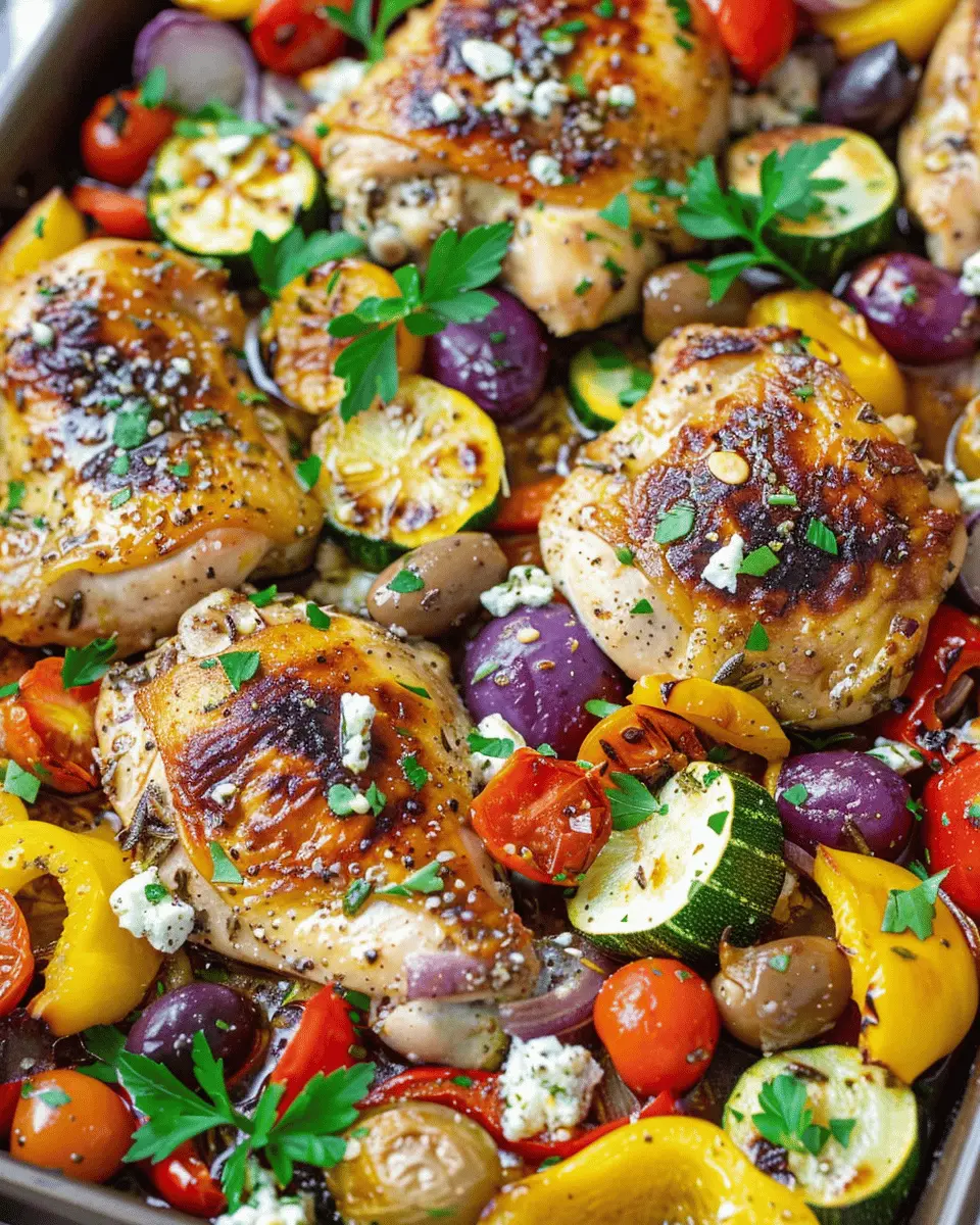 Sheet Pan Greek Chicken and Veggies: A Quick and Easy Delight