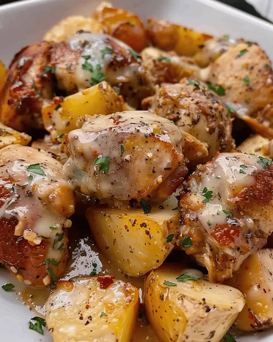 Garlic Parmesan Crockpot Chicken and Potatoes: Easy Comfort Food Recipe
