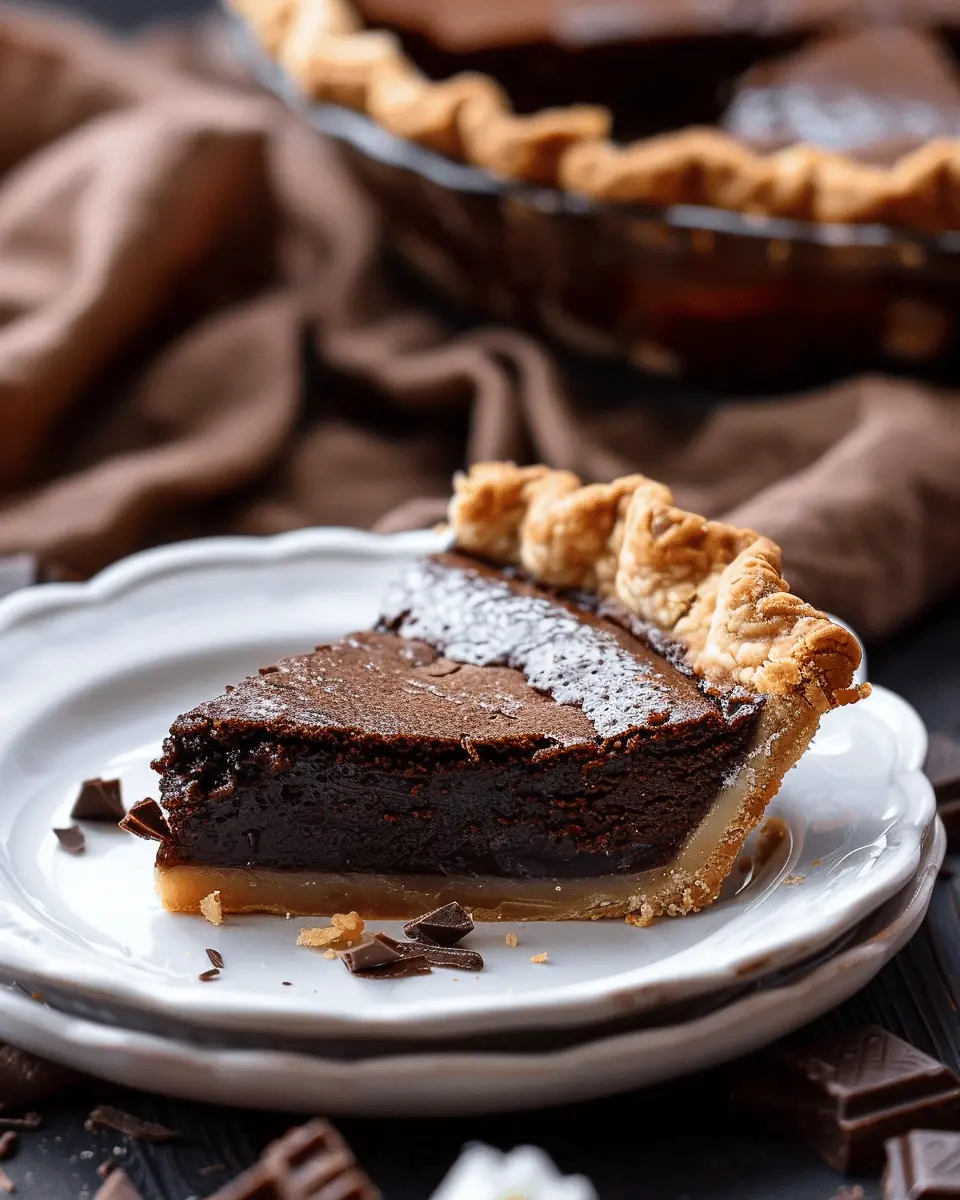 Dark Chocolate Chess Pie: Decadent Delight for Every Baker