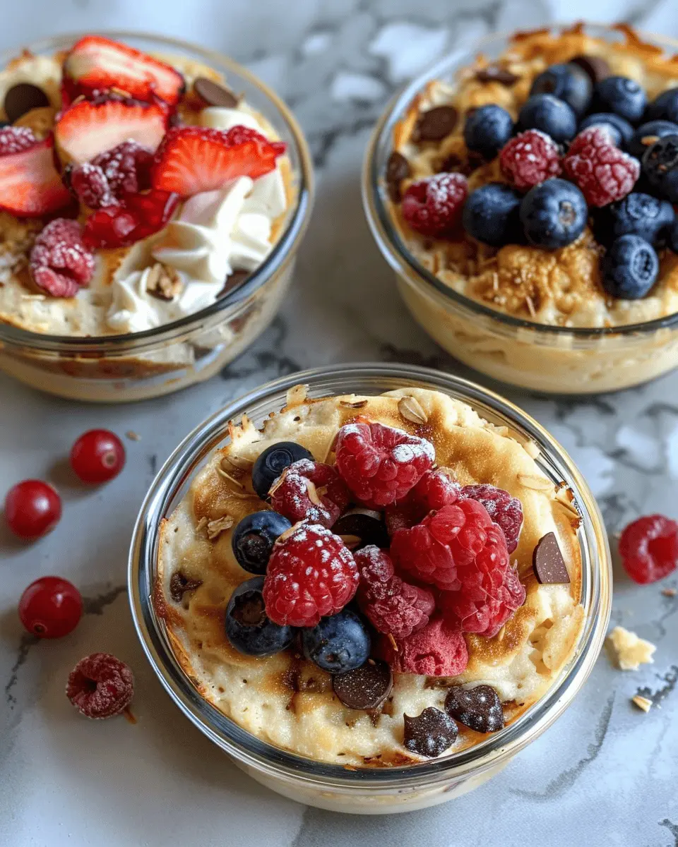 Baked Protein Pancake Bowls: The Easy Delicious Breakfast You Need