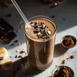 Chocolate Banana Oat Breakfast Smoothie