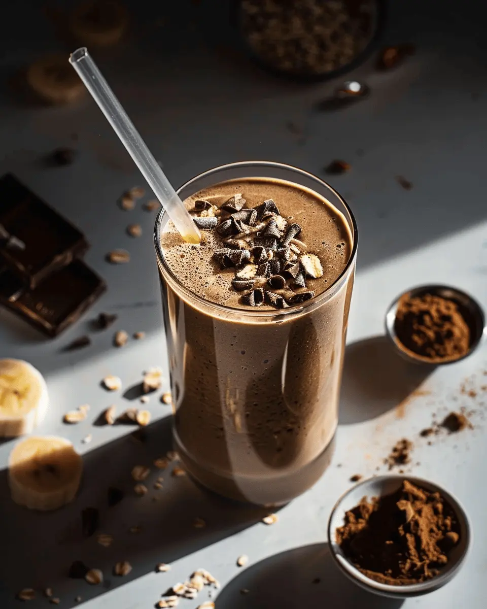 Chocolate Banana Oat Breakfast Smoothie: Easy & Delicious Start