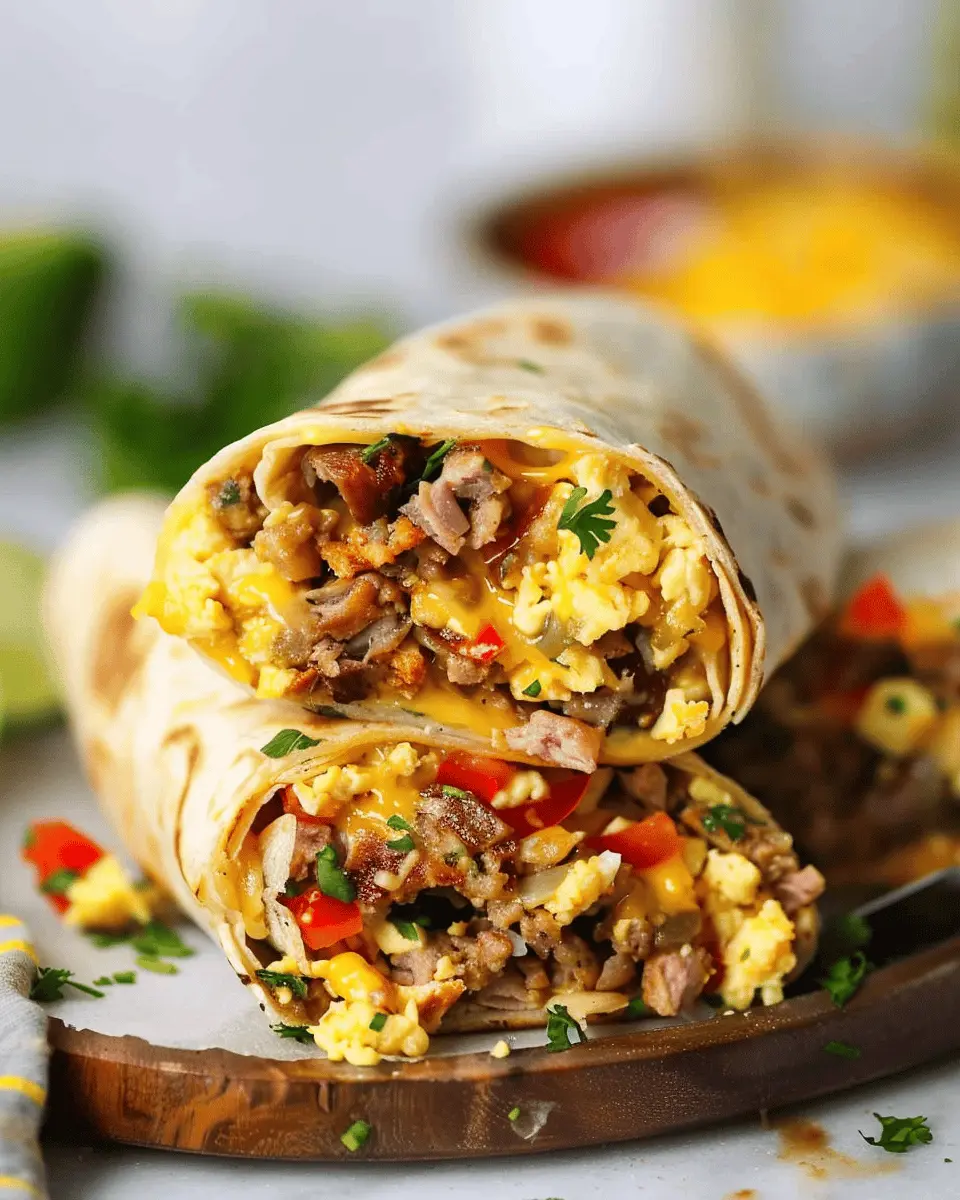 Protein Breakfast Burrito Recipe: Easy Turkey Bacon & Chicken Ham Twist for Epic Morning Fuel