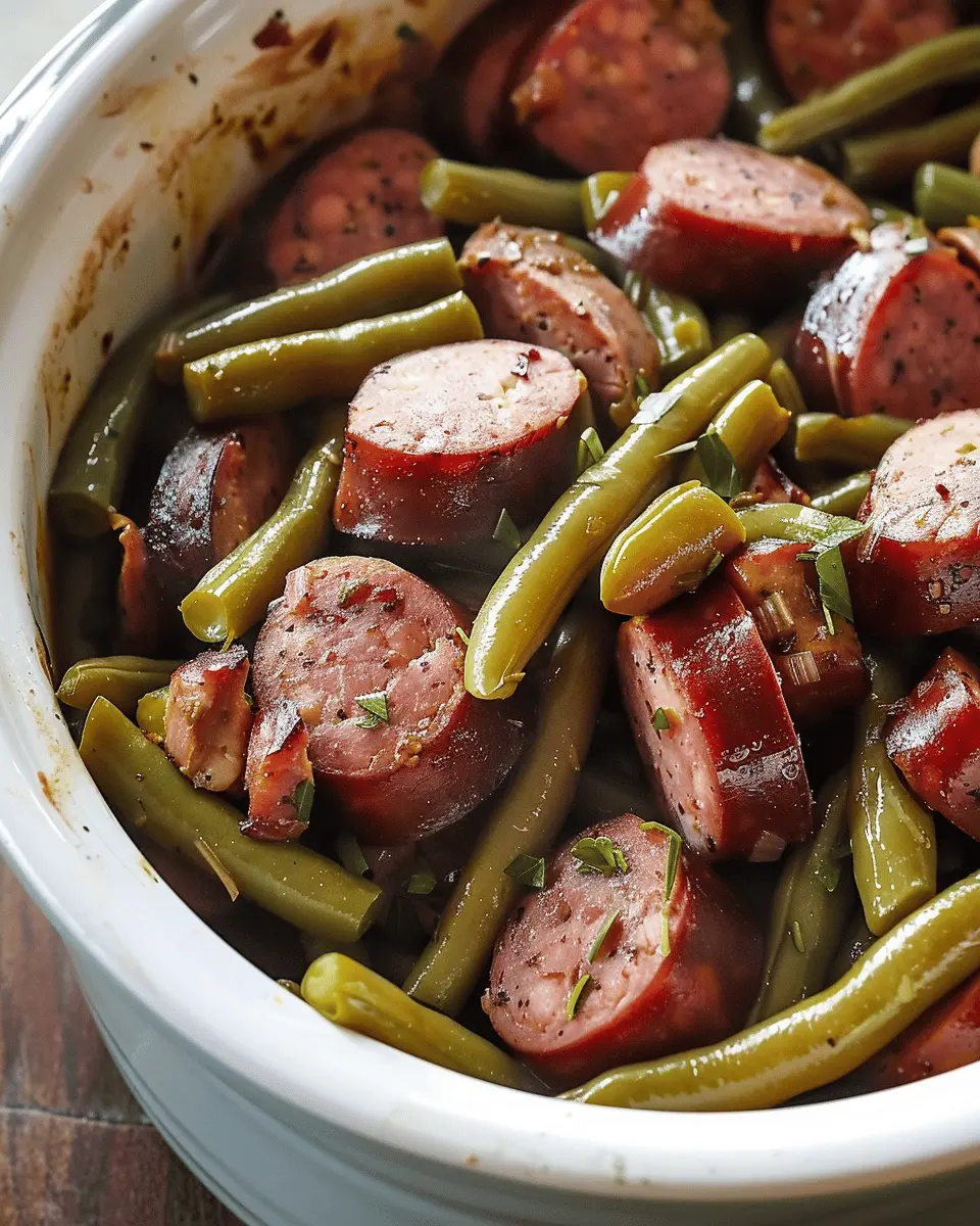 Crockpot Kielbasa and Green Beans: Easy Comfort Food Delight