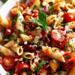 Delicious Bruschetta Pasta Salad