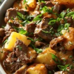 Crockpot Loaded Steak & Potato Bake – Easy & Hearty Comfort Food!