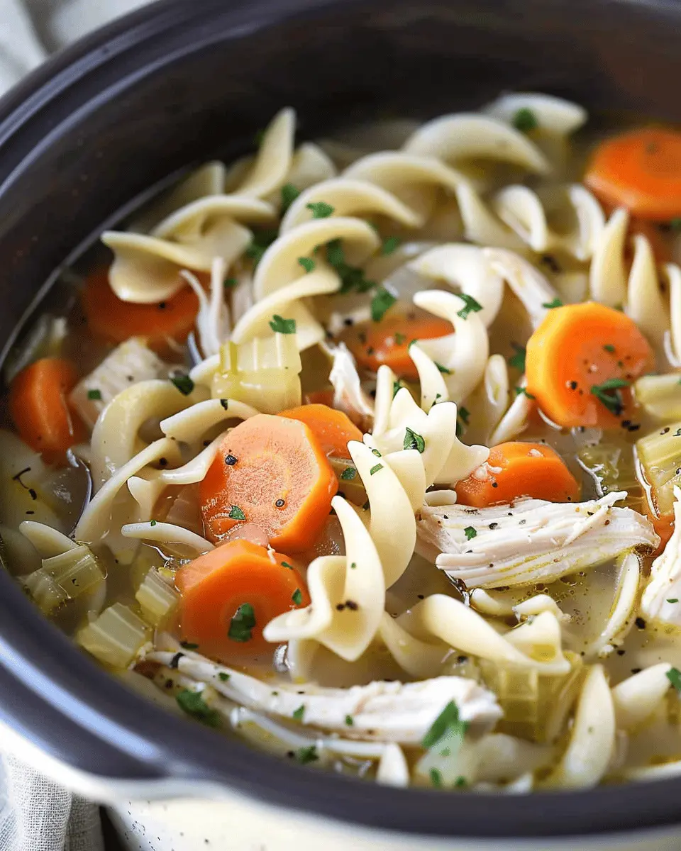 Crockpot Chicken Noodle Soup: The Best Comfort Food at Home