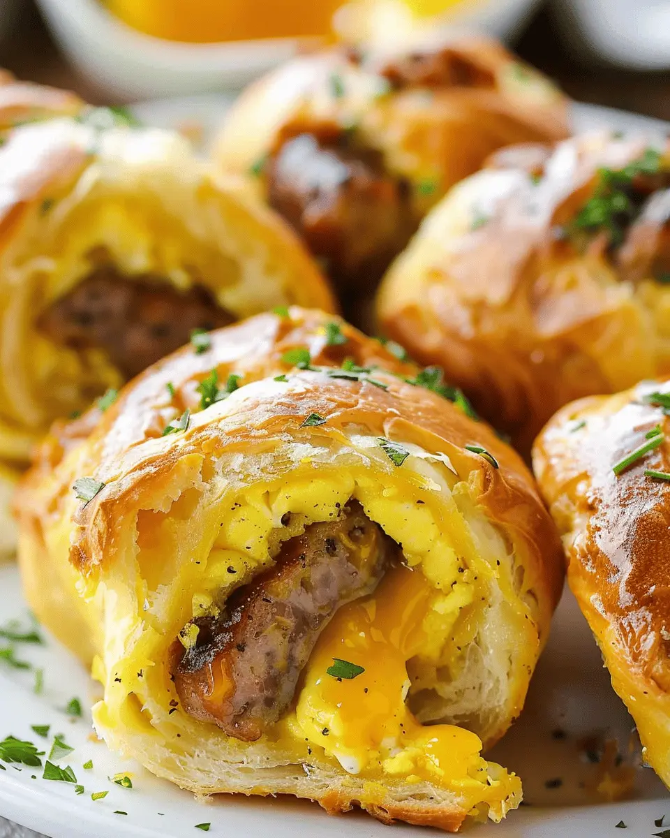 Quick Delicious Sausage Egg Breakfast Rolls – A Flavorful Brunch Treat