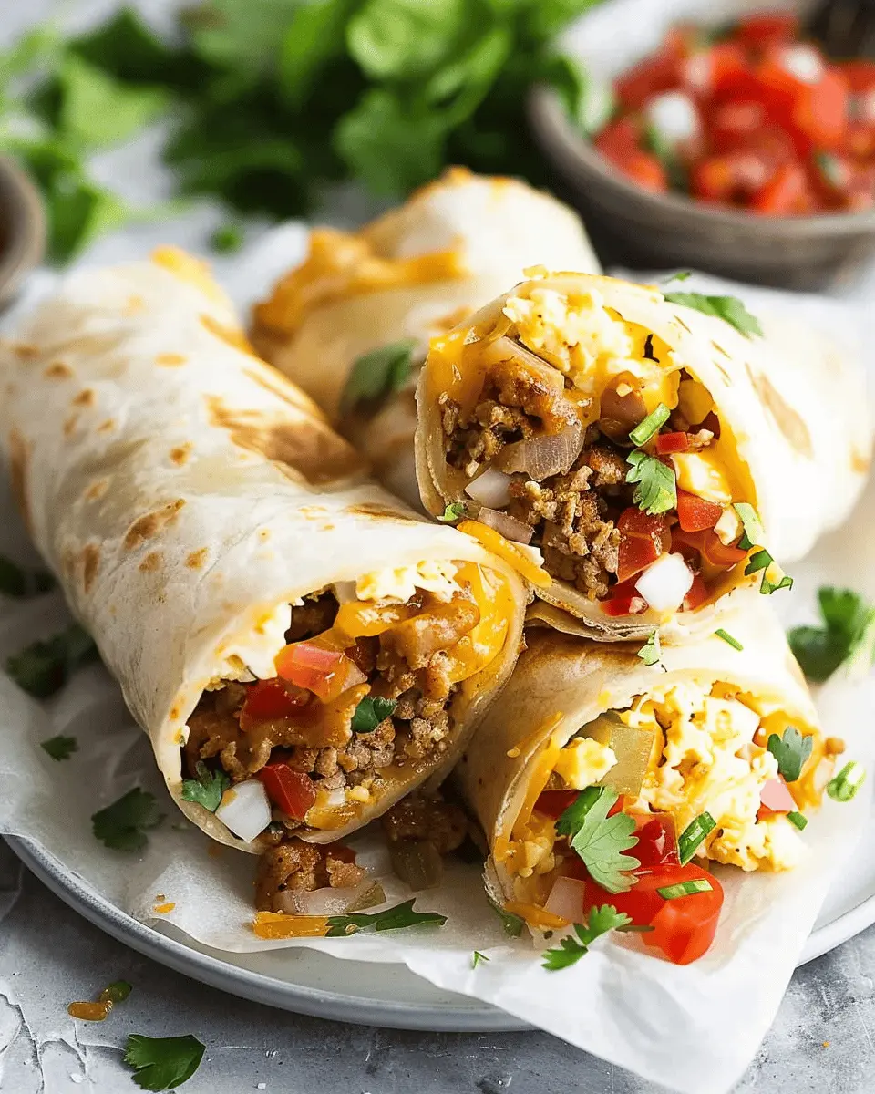 Ultimate Loaded Breakfast Burritos: Easy Turkey Bacon & Chicken Ham Delight for Busy Mornings