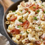 Creamy Bacon Cheddar Ranch Pasta Salad