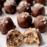 HEALTHY CHOCOLATE COVERED COOKIE DOUGH BITES