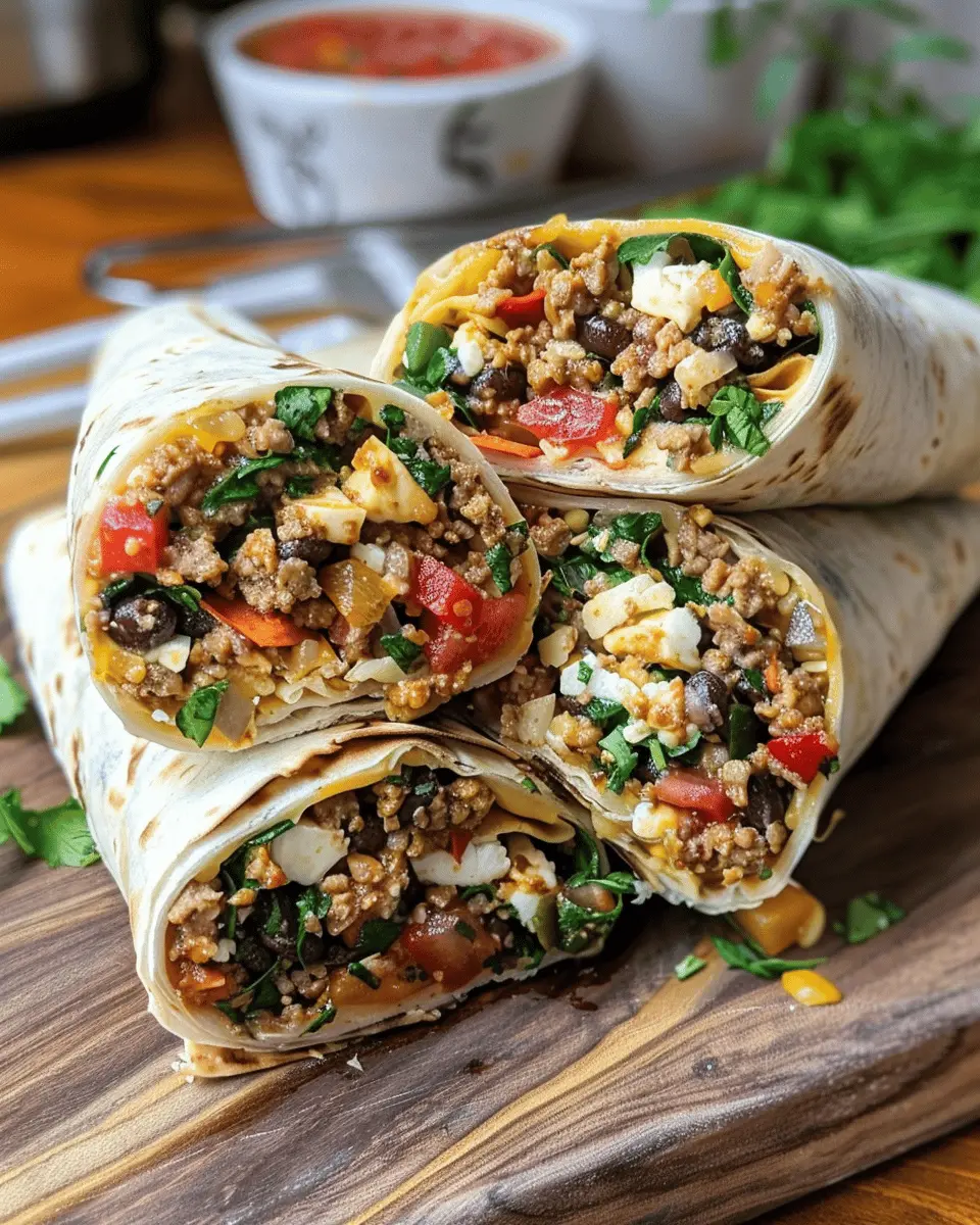 High-Protein Breakfast Burrito: Easy Turkey Bacon & Chicken Ham Recipe