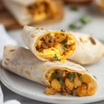 Chorizo Breakfast Burritos with Potatoes and Eggs