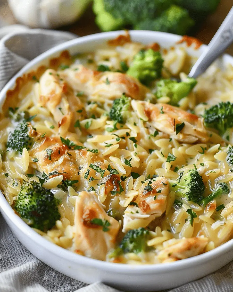 Cheesy Chicken Broccoli Orzo: An Easy Comfort Food Delight