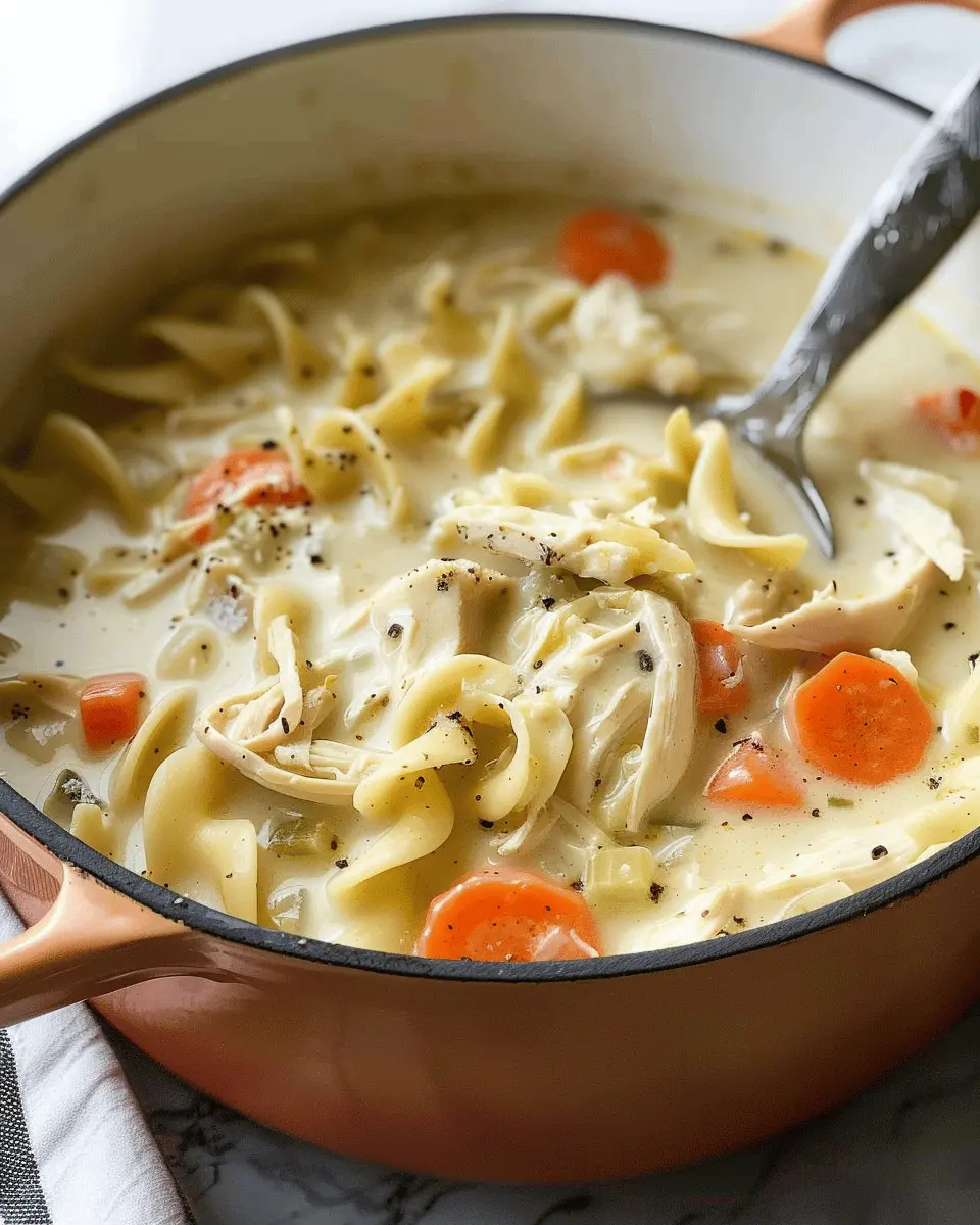 Master the Art of Creamy Chicken Noodle Soup with Turkey Bacon