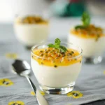 Coconut Panna Cotta with Passion Fruit