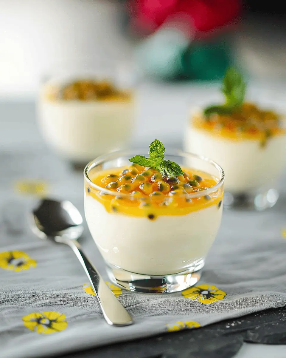Coconut Panna Cotta with Passion Fruit: An Easy Indulgence at Home