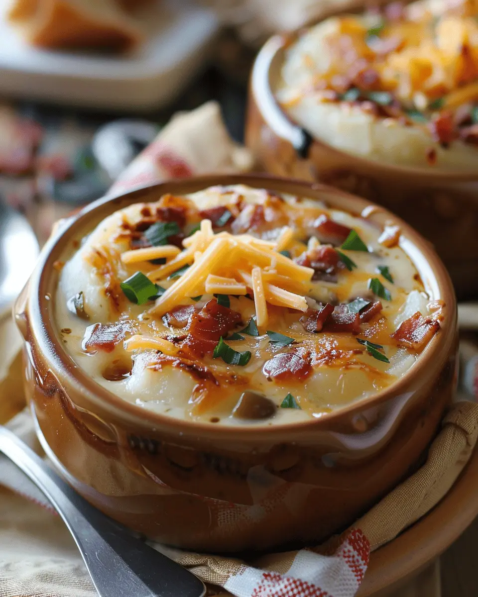 Outback Style Loaded Baked Potato Soup You’ll Love with Turkey Bacon