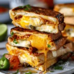 Breakfast Burrito Grilled Cheese
