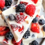 FROZEN YOGURT BARK WITH BERRIES