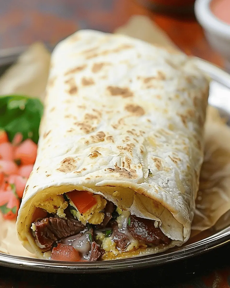 Steak and Egg Breakfast Burrito: A Juicy Twist with Turkey Bacon