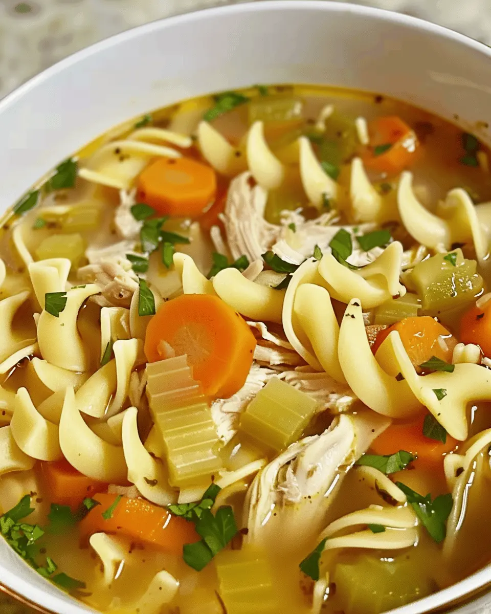 Easy Homemade Chicken Noodle Soup: Warmth in Every Spoonful