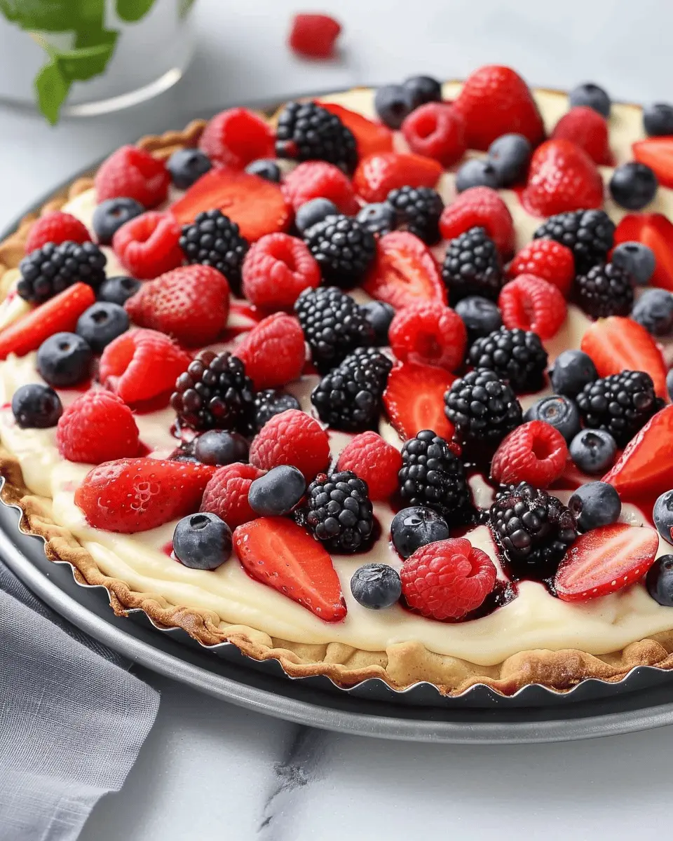 Mixed Berry Fruit Pizza: The Easy, Indulgent Summer Treat