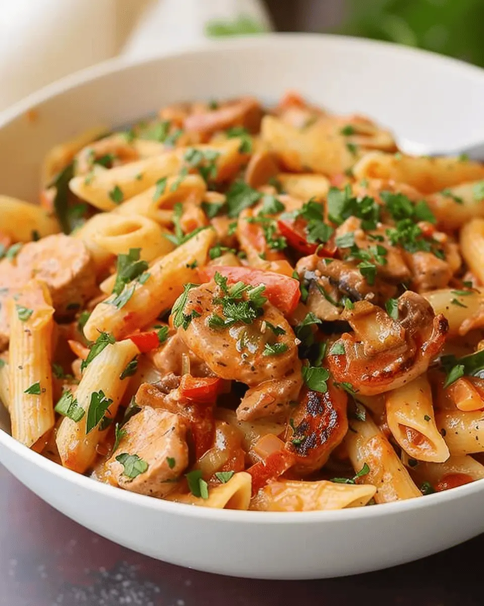 Instant Pot Cajun Pasta: Easy Turkey Bacon and Chicken Ham Delight