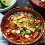 Vegetarian Chicken Tortilla Soup