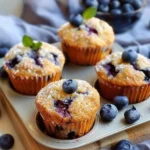 Blueberry Cottage Cheese Muffins