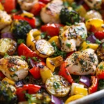 Sheet Pan Garlic Herb Chicken & Peppers