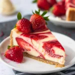 Strawberry Swirl Cheesecake