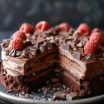 No-Bake Chocolate Biscuit Cake