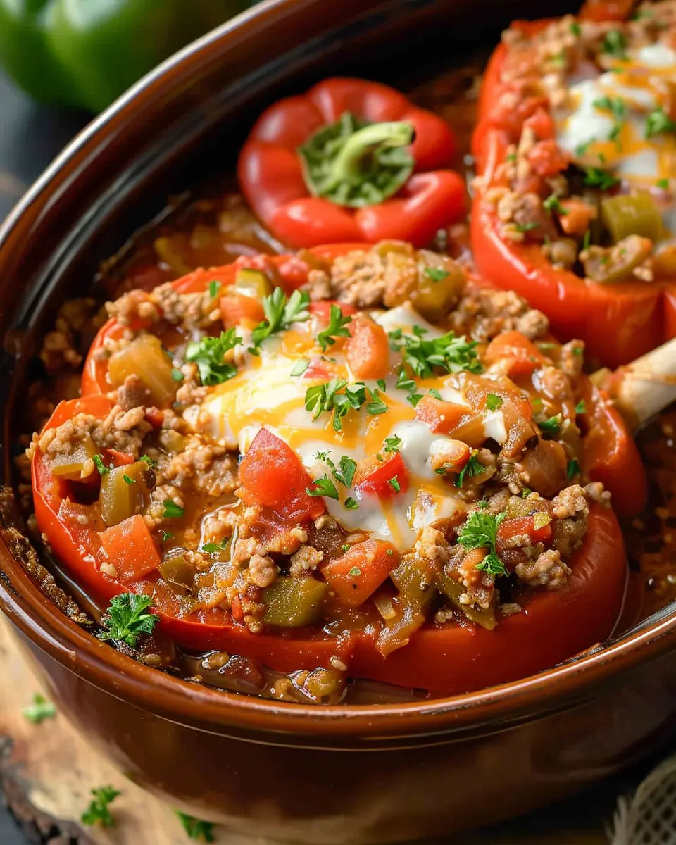 Crockpot Stuffed Pepper Soup: Easy Comfort with Turkey Bacon