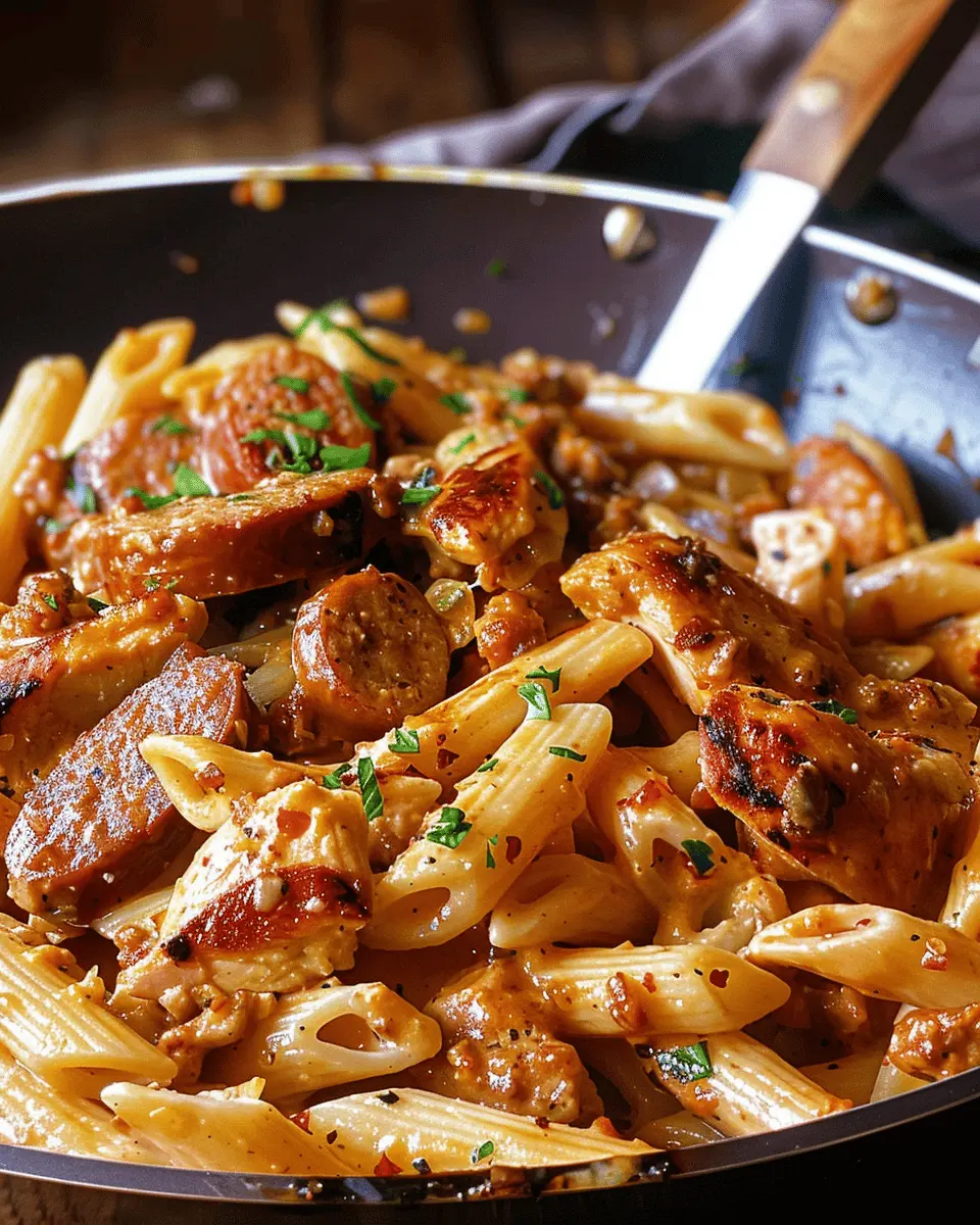 Cajun Chicken and Sausage Penne: A Comforting Family Favorite