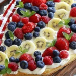 Flag Fruit Pizza