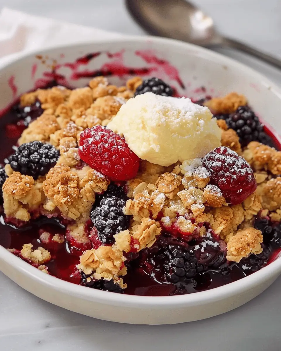 Berry Crumble Delight: Easy Comfort Food for Everyone to Enjoy