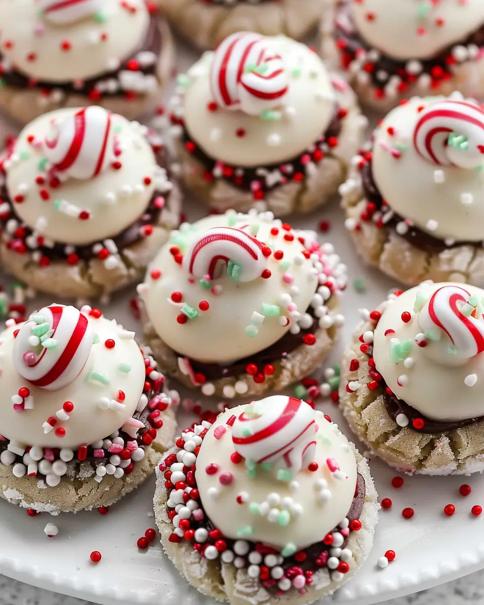 Candy Cane Peppermint Kiss Cookies: The Best Festive Treats
