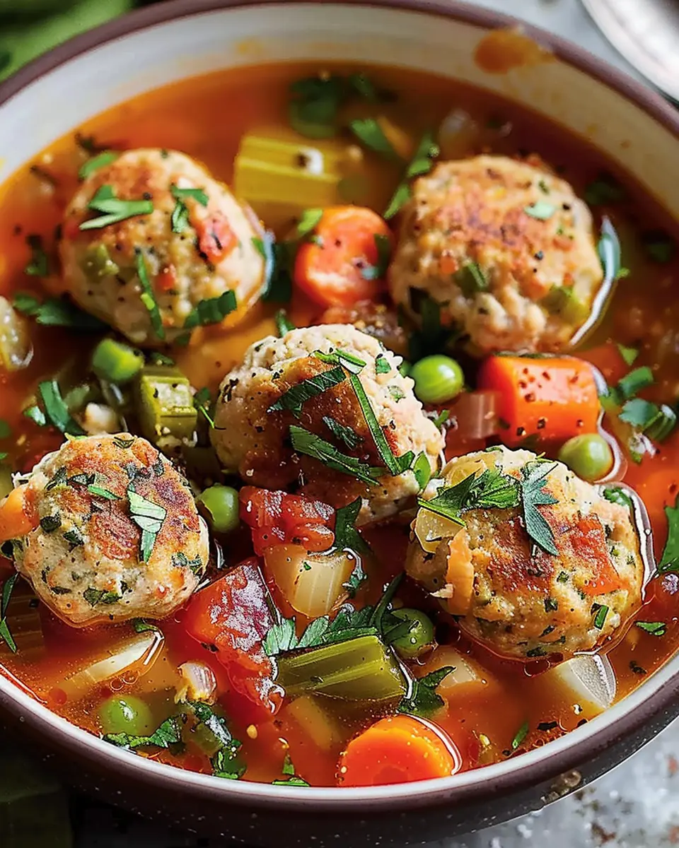 Crockpot Chicken Meatball Soup: Easy Recipe for Cozy Nights