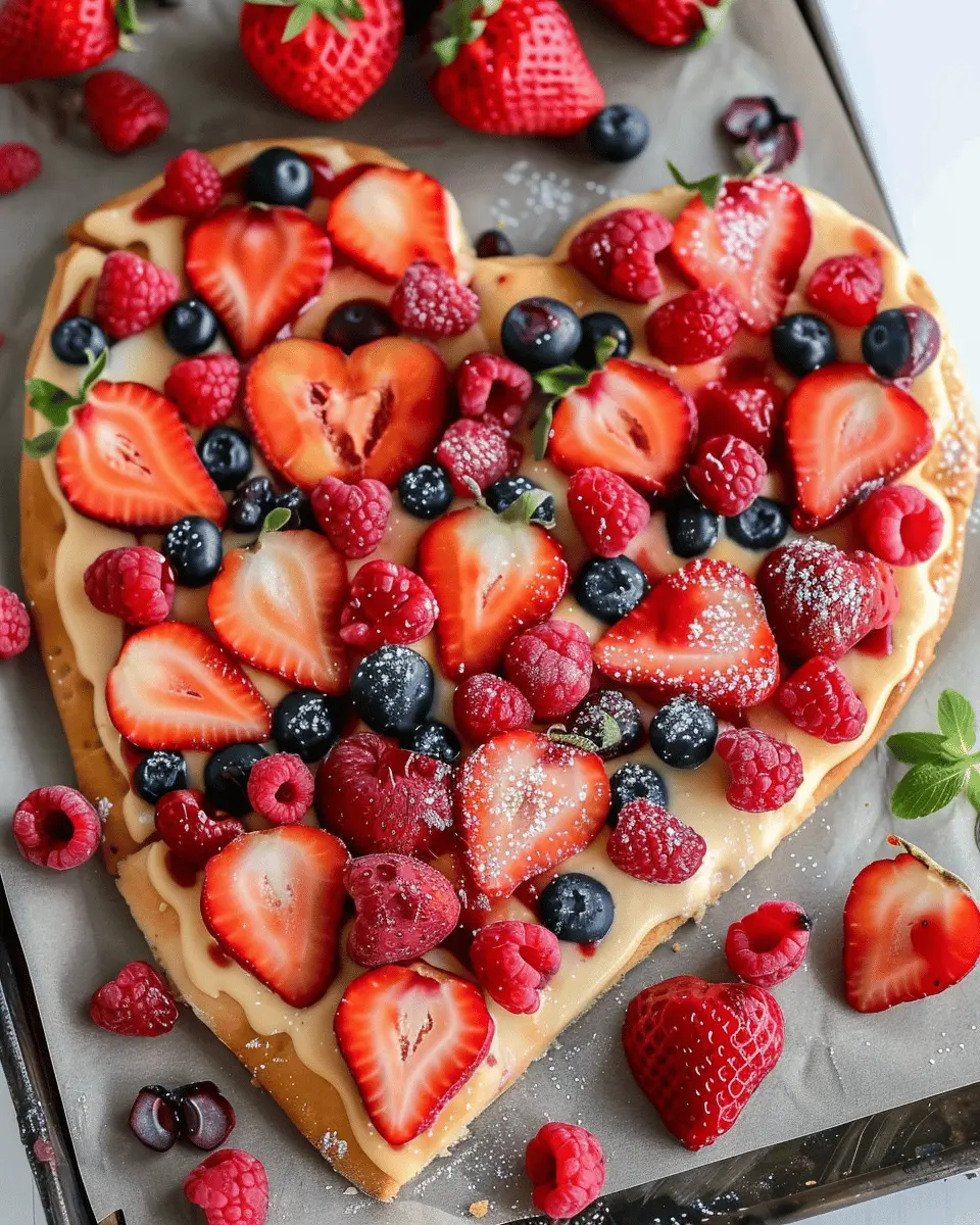 Heart Fruit Pizza: The Best Sweet Treat for Your Family Gathering