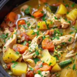 Low-Calorie Crockpot Chicken and Vegetable Stew