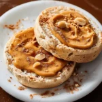 English muffin and peanut butter
