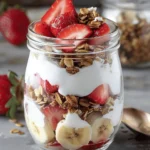 Strawberry Banana Granola Parfait