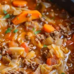 Crockpot Cabbage Roll Soup
