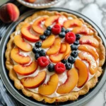Peaches N’ Cream Fruit Pizza