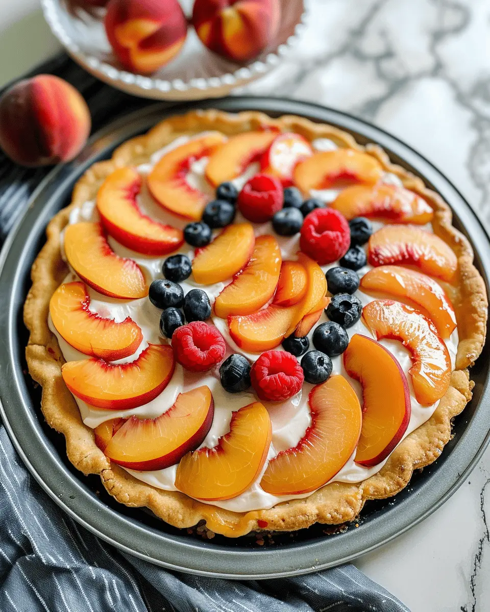 Peaches N’ Cream Fruit Pizza: The Best Indulgent Summer Treat