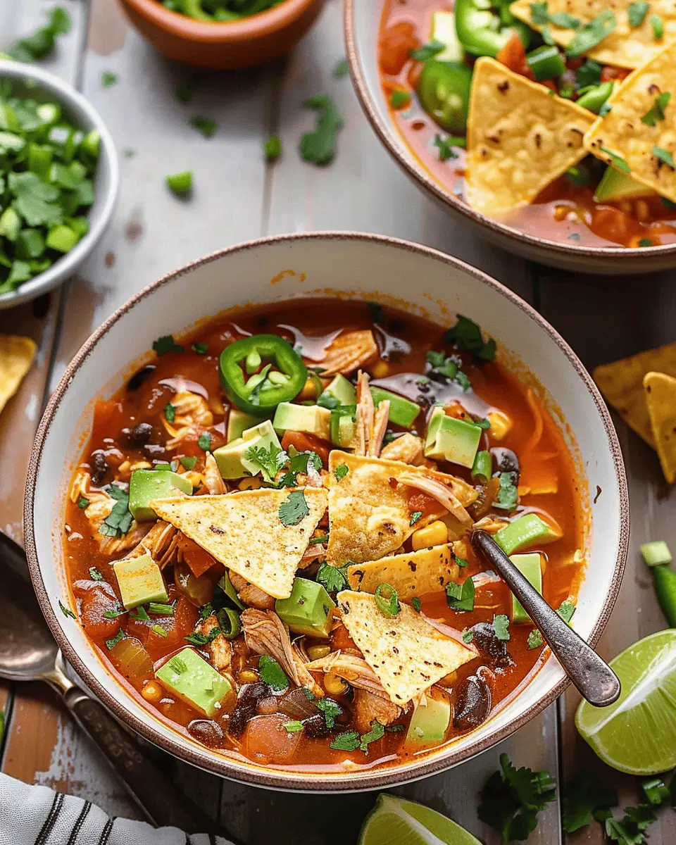 Healthy Chicken Tortilla Soup: A Flavorful and Nourishing Twist